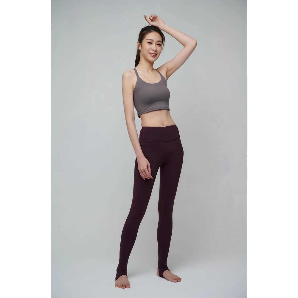 YOGA FLOW Chloe Bra - 扭轉短版上衣 - 陶泥褐 Bistre, , large