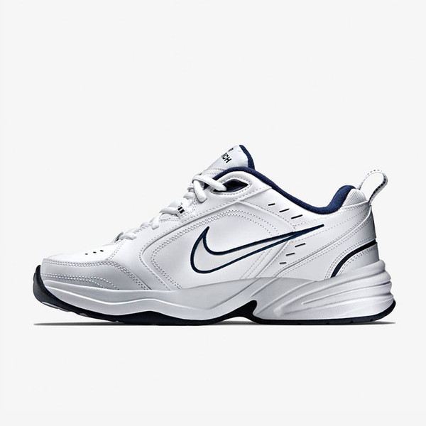 Nike Air Monarch IV 男鞋 多功能 訓練 白 深藍 [415445-102], , large