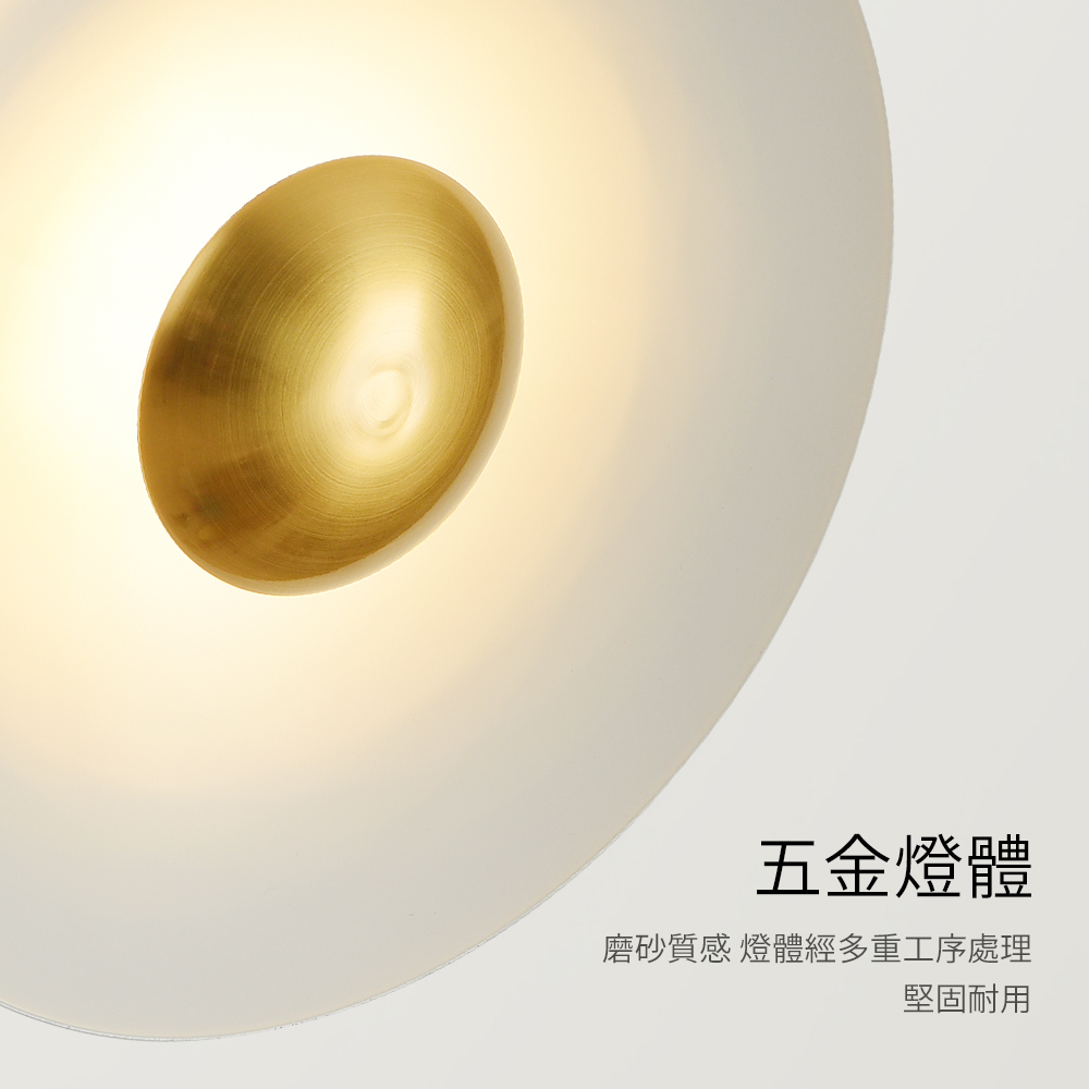 【H&R安室家】 LED白玉盤壁燈 ZA0255, , large