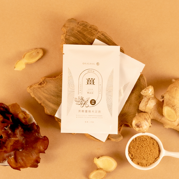 [日進生技]O卡桑黑糖薑燒木耳飲(盒裝) ｜ 促進新陳代謝 (8g×10包/盒), , large