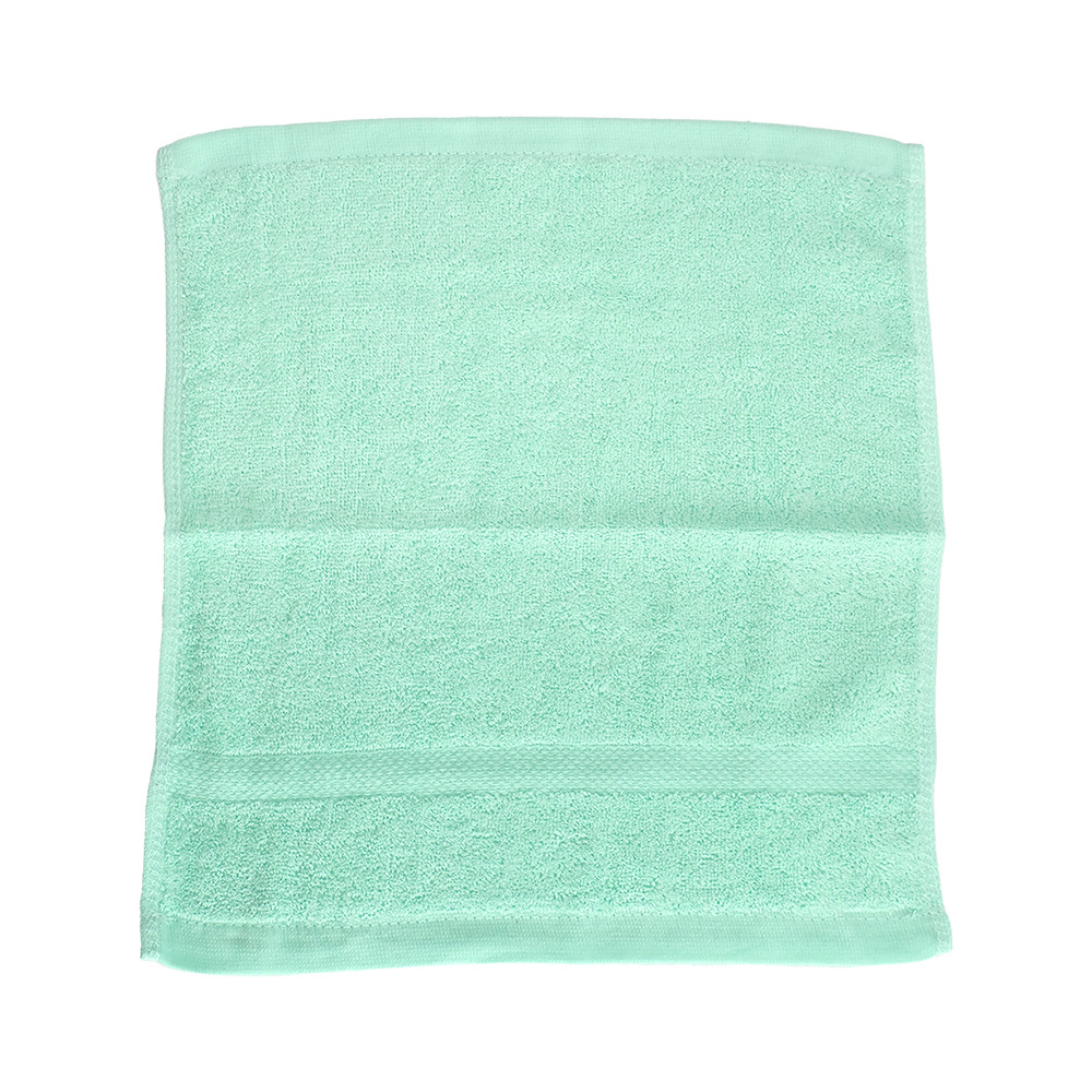 素色緞紋方巾-33x34cm-蘋果綠-12條x1包, , large