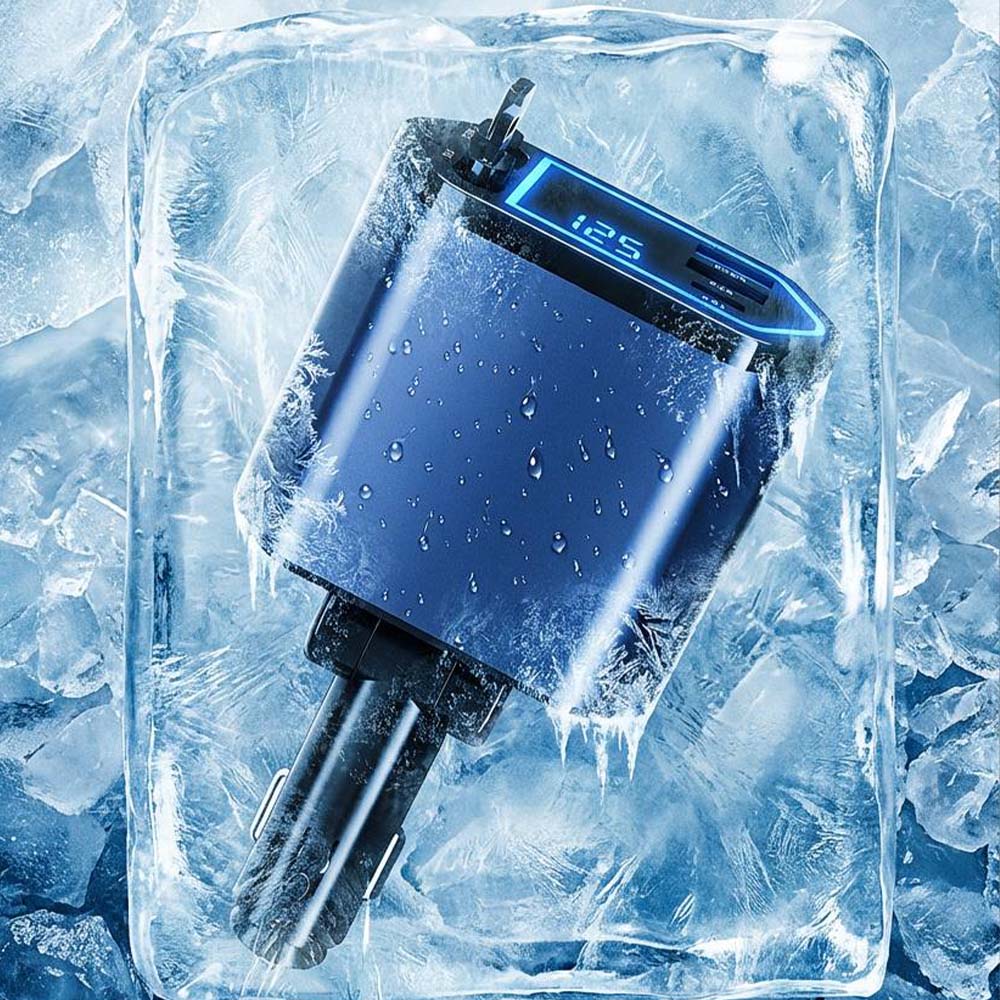 ZSK POWER 帶線車充頭電壓顯示(22.5W Max), , large