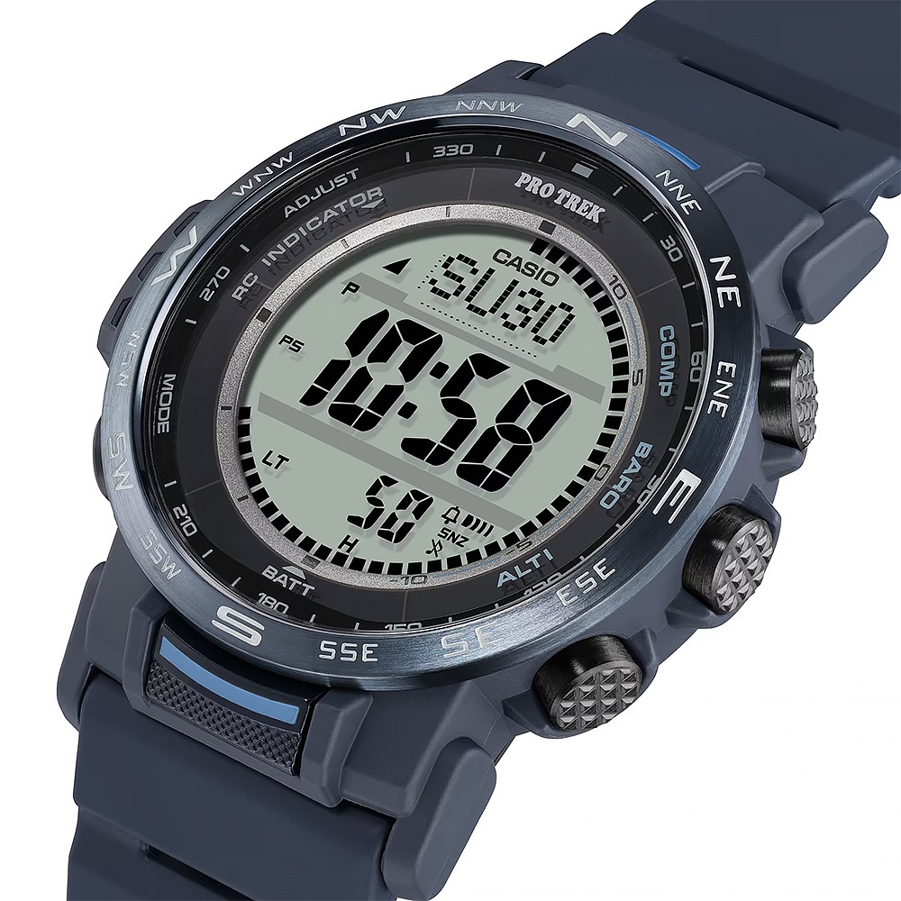 CASIO 卡西歐 PROTREK 戶外多功能太陽能電波手錶 登山錶 氣壓高度溫度 PRW-35Y-2, , large