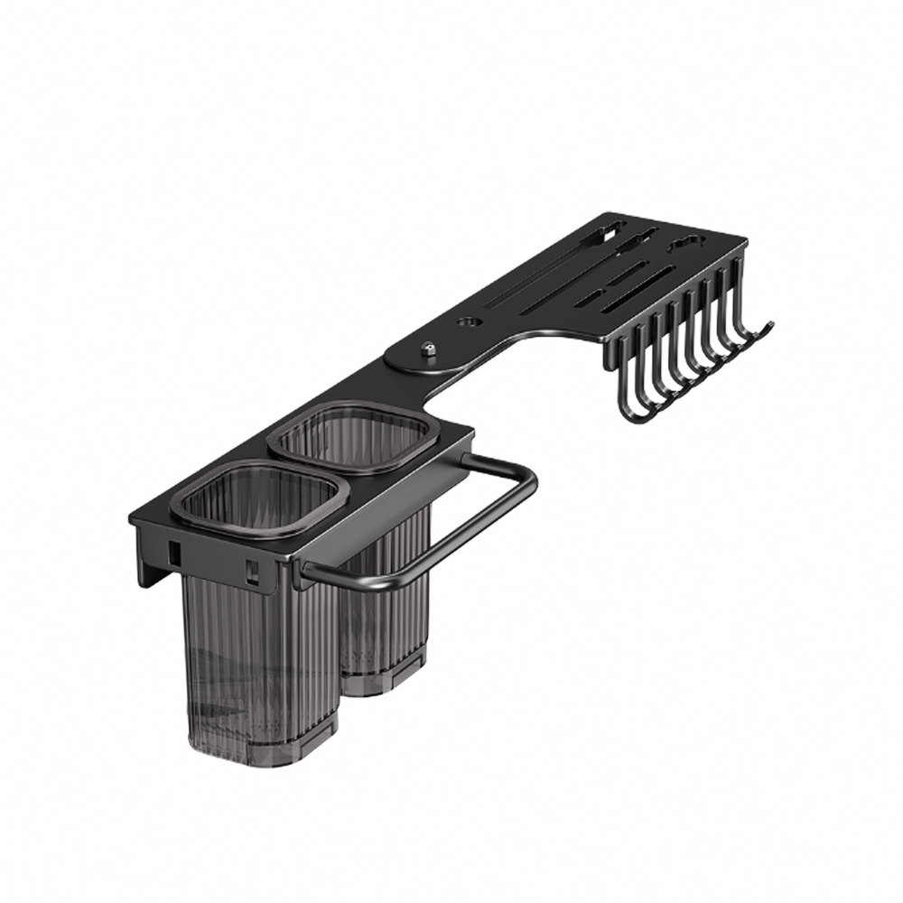 【上手家居】轉角刀架50cm(刀具架/菜刀架/廚房刀架/刀具收納架)-黑色, , large