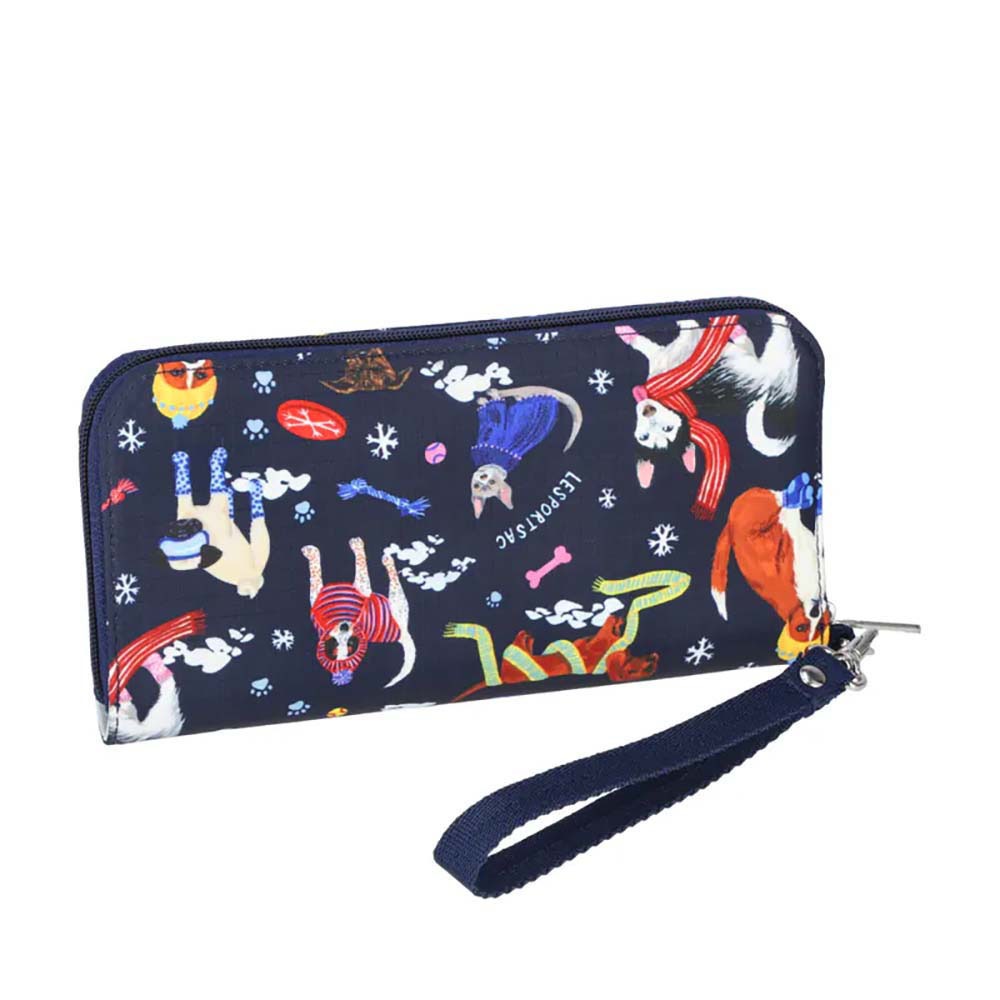 |快速出貨|Lesportsac Tech Wallet Wristlet 腕帶手拿包錢包/ 雪國汪星人, , large