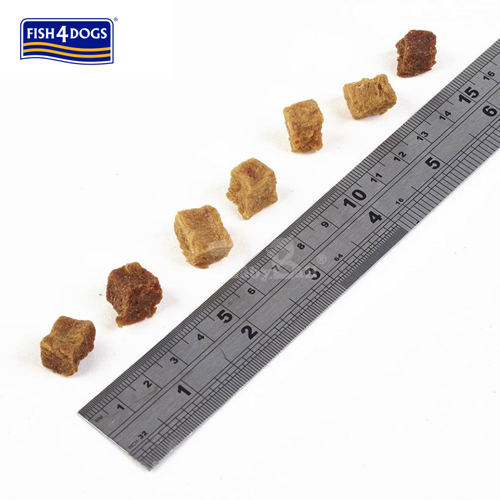【倆寶貝精品館】海洋之星FISH4DOGS 鮭魚脆丁 訓練零嘴 80g (成犬適用) 80gｘ２入, , large