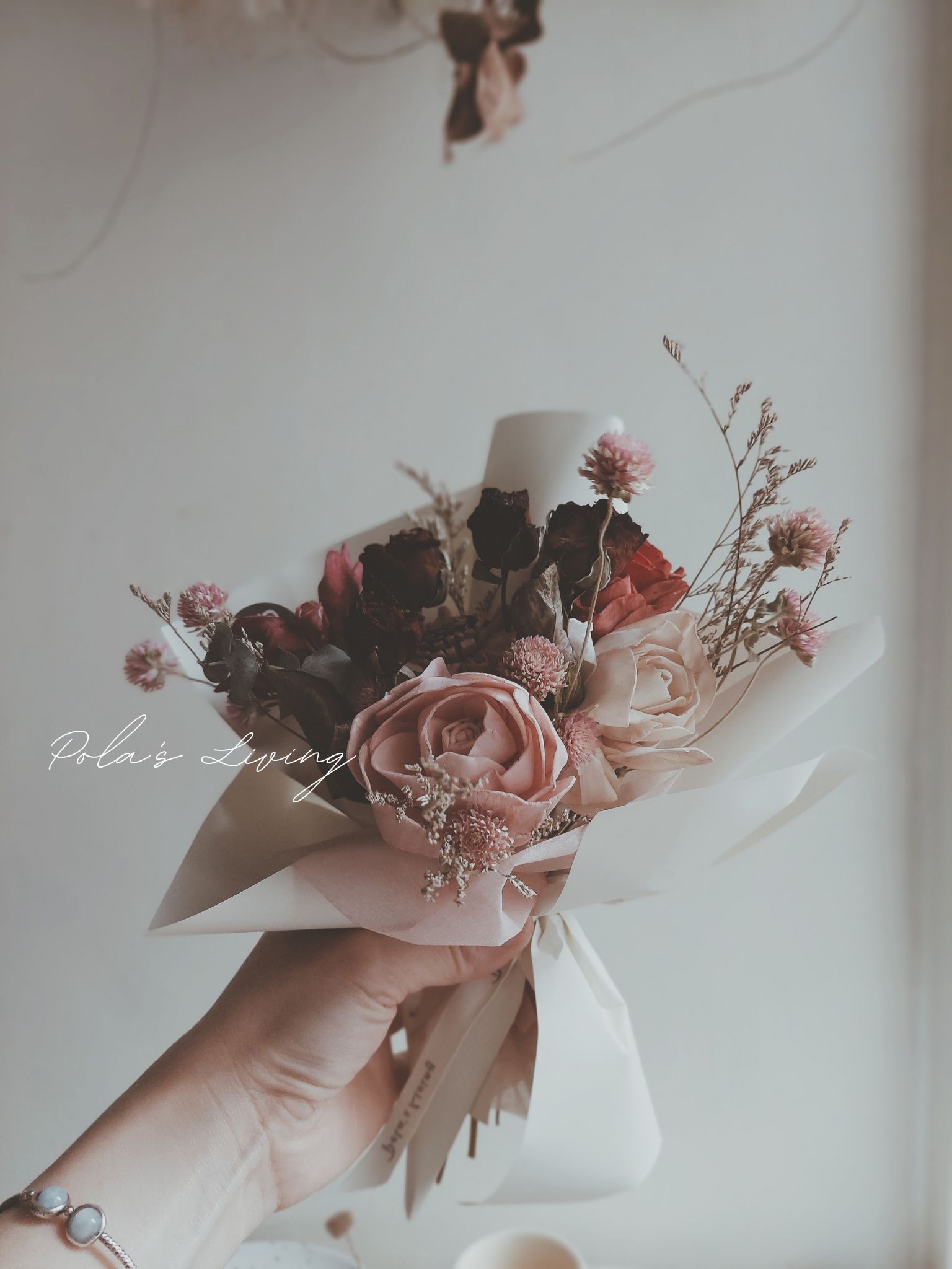 【Pola's Living】莉麗乾燥花束/粉紅, , large