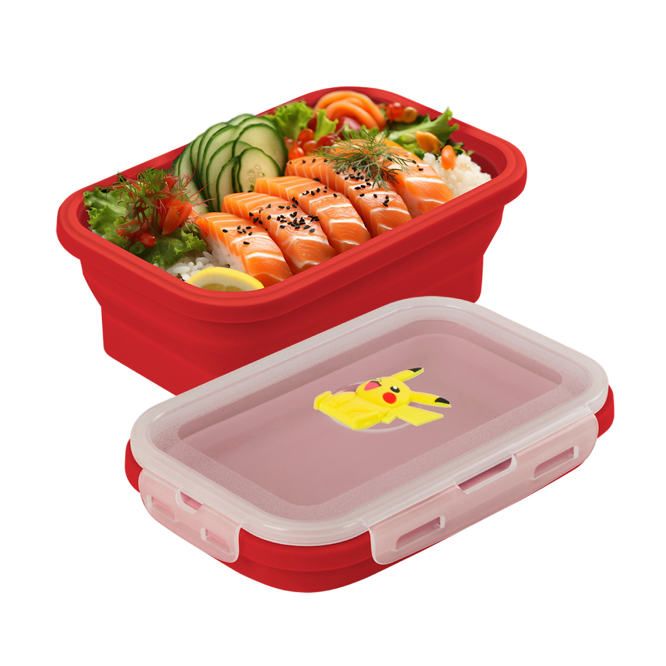 Silicone Foldable Food Container-PIK-8, , large