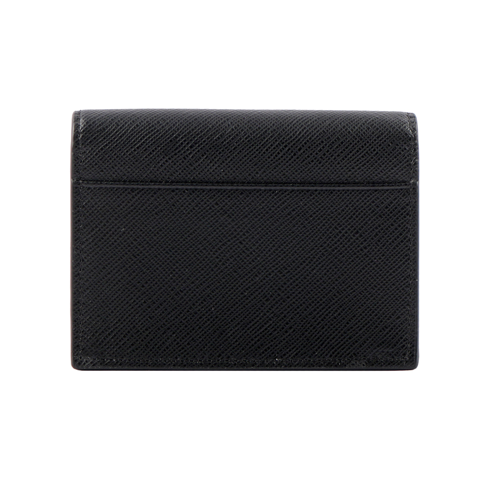 MONT BLANC Sartorial 匠心系列防刮牛皮對開卡片夾(黑色), , large