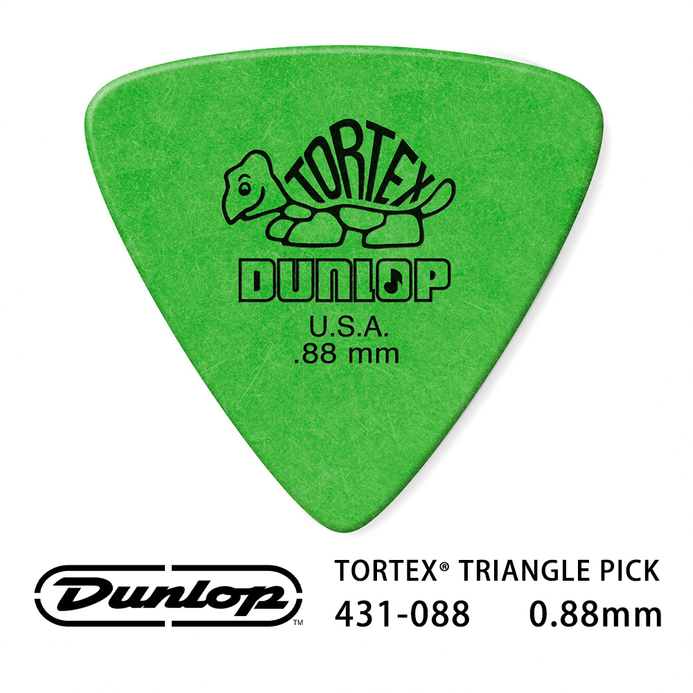 Jim Dunlop Tortex Triangle 431R 0.88mm Pick (三片、十片組)【敦煌樂器】, , large