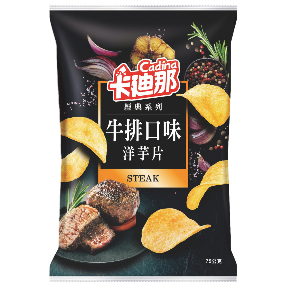 卡迪那洋芋片牛排口味75G, , large