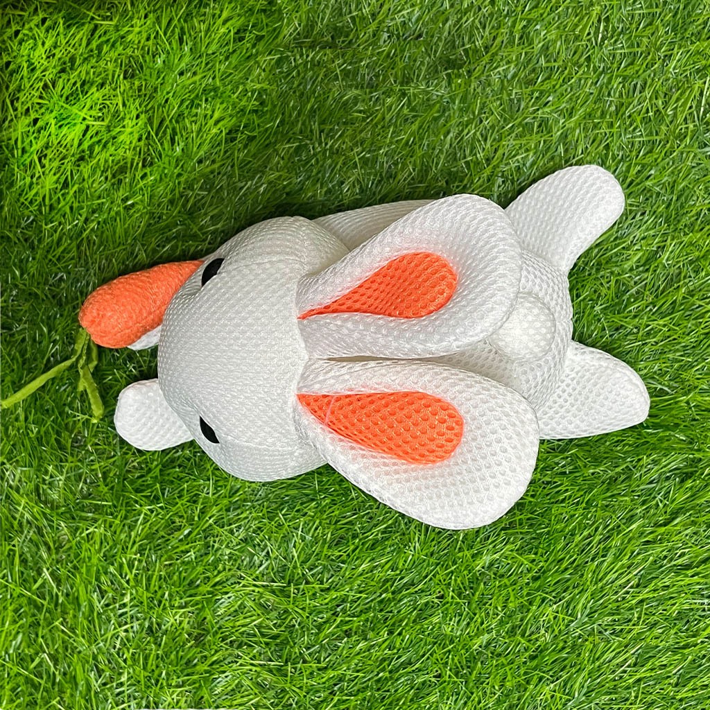 【可愛造型 可機洗 透氣抗菌】小白兔 零錢包 吊飾 鑰匙圈吊飾 禮物 交換禮物 包包吊飾【加贈購物袋顏色隨機】, , large