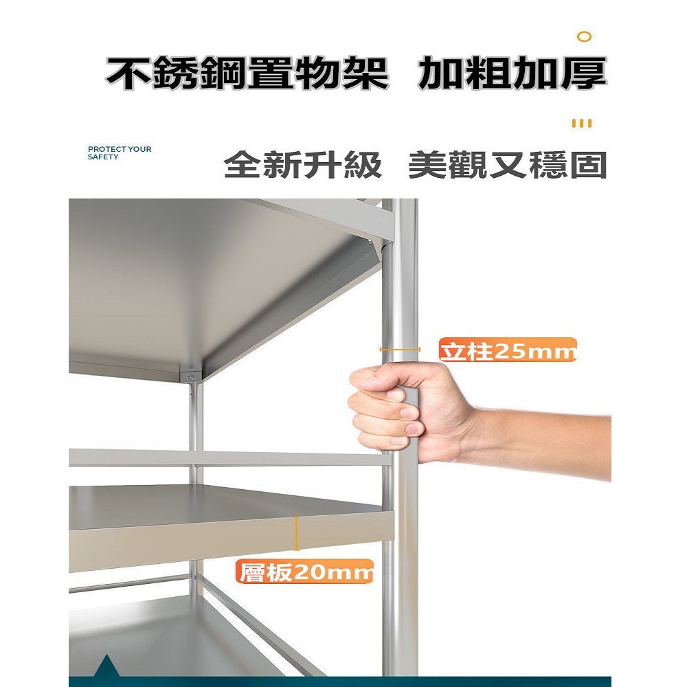 【誠宜居家】55x35x88公分 三面圍欄-三層不鏽鋼隙縫架(贈輪組)-加強底部橫梁(-收納架 不鏽鋼置物架 不銹鋼置物架 廚房不銹鋼置物架 置物架 家電架 廚房架 架子), , large