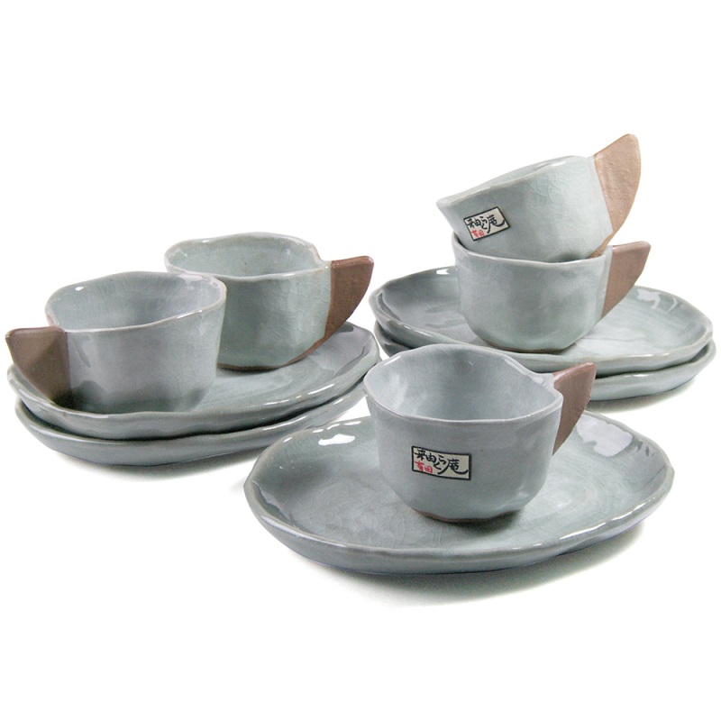 [豐名日本餐具] 咖啡杯組 刷毛裂釉 有田燒 / C00GP0-24, , large