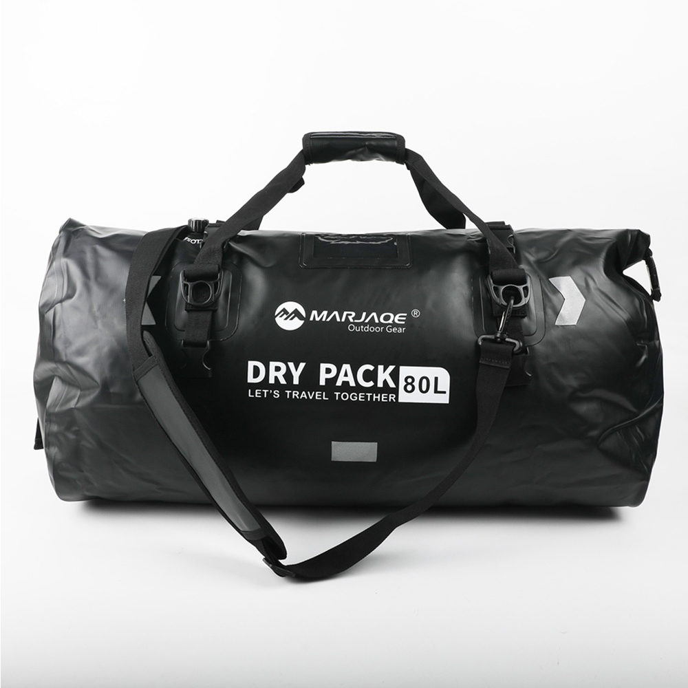 SV61266】80L 大容量 MARJAQE機車防水包 多功能防水袋 露營收納包 重機後座包 機車尾包 水上救援包