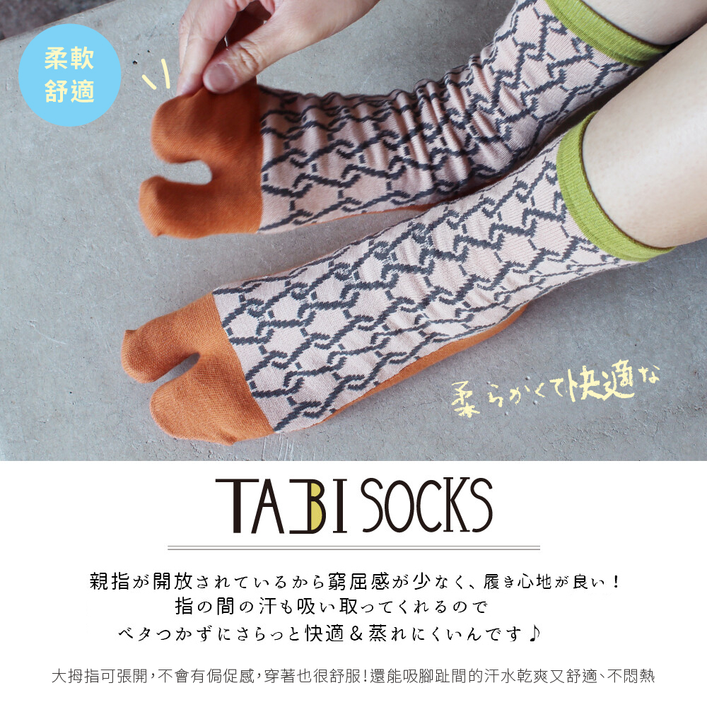 【M&M 日本製】CS14-99 棉紡網眼分趾襪 3雙/組, , large