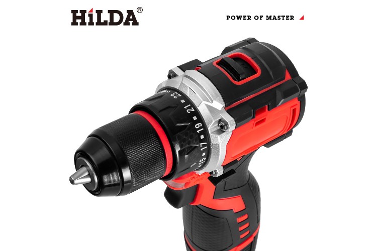【HILDA】希爾達電動工具 16.8V 雙電 短軸無刷 電鑽起子機 工具箱, , large