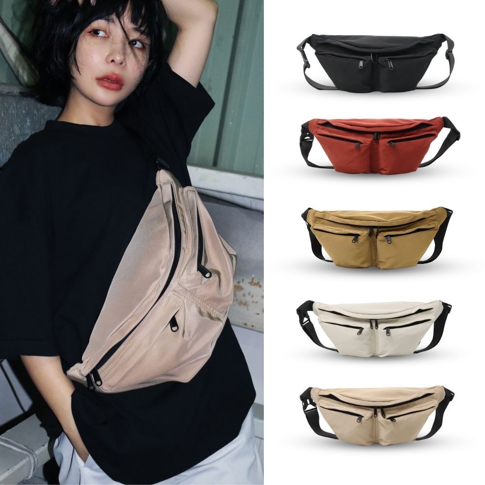 【YUNJOIN】EffoEase 快取雙袋斜跨包-大地 胸包 隨身背 肩背包 流行 穿搭配件, , large