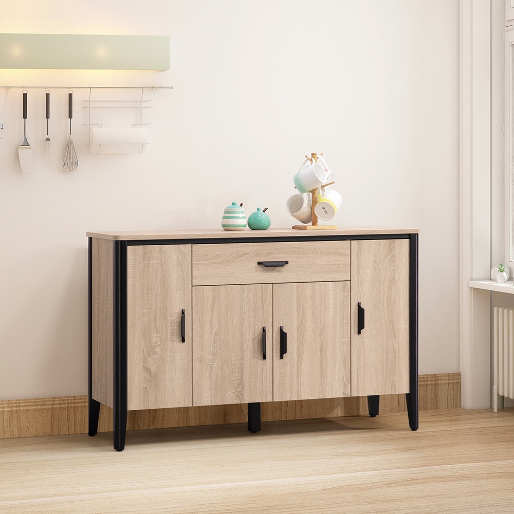 【唯熙傢俱】威尼斯橡木色4尺餐櫃, , large