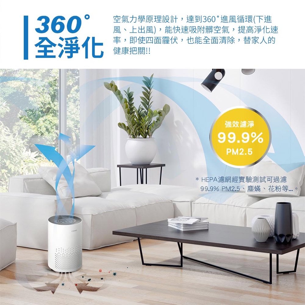 CHIMEI 奇美 360度全淨化 智能空氣清淨機 AP-05SRC1, , large