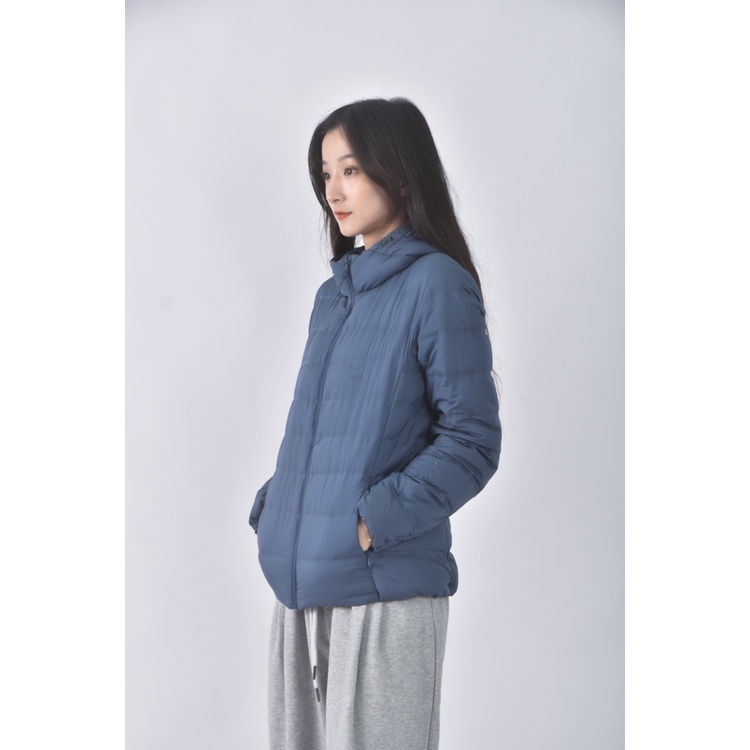 (M) uniqlo羽絨連帽藍色外套二手衣, , large