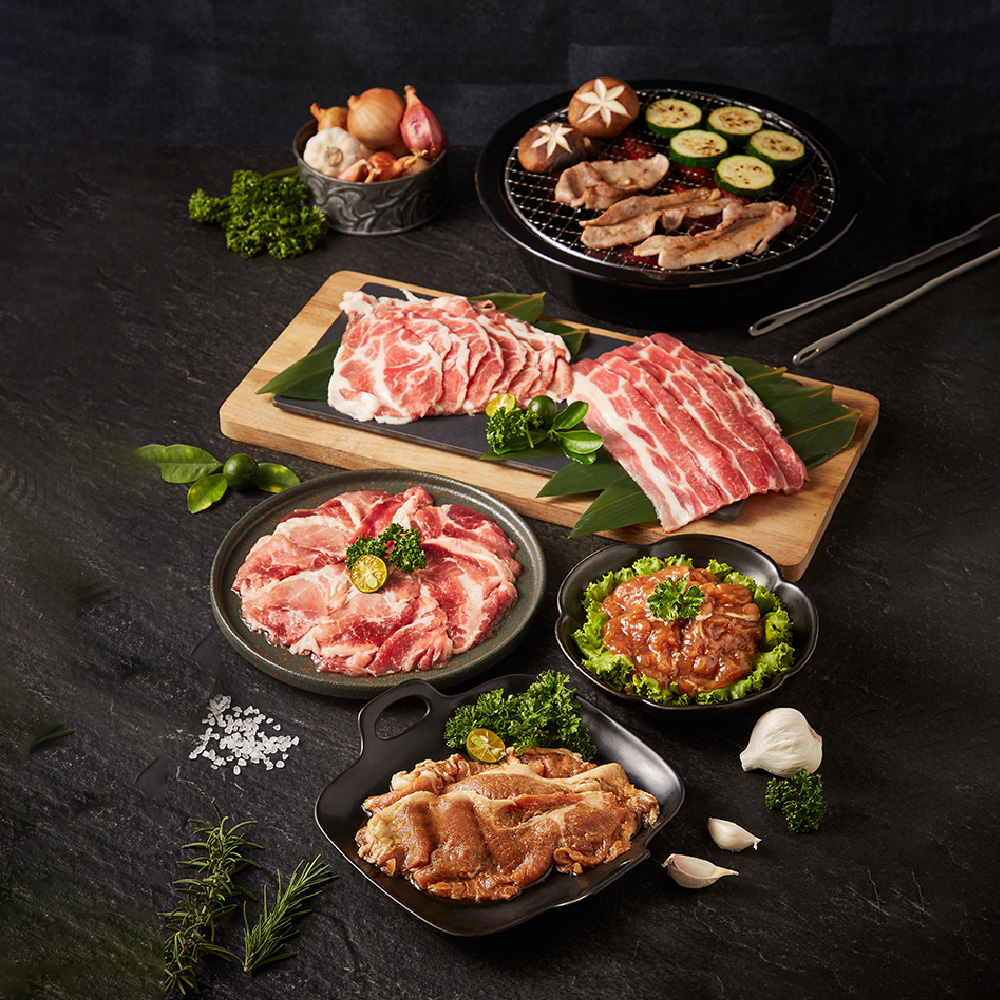 【DaChanFood】Premium 8-Piece Black Pork BBQ Party Set, , large