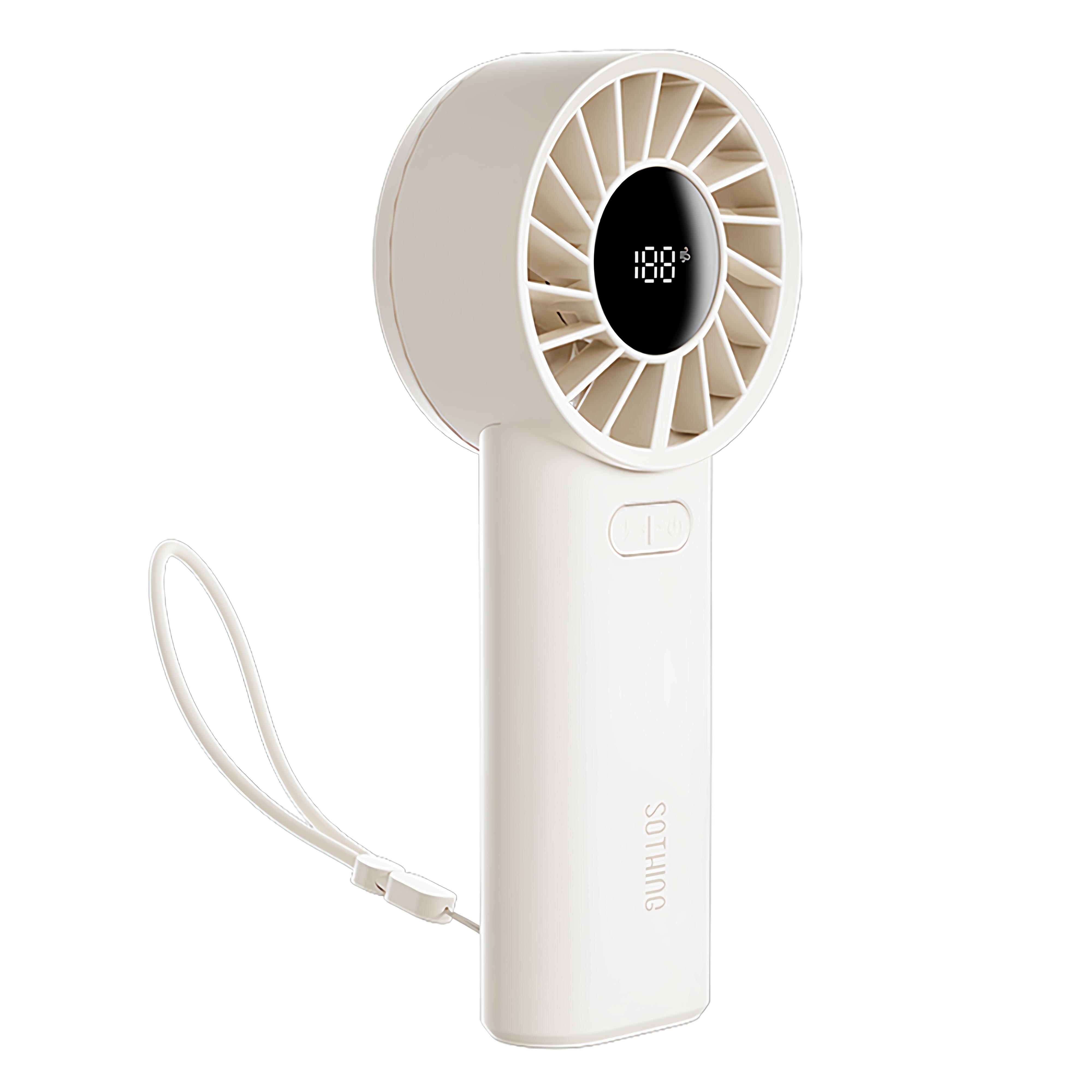 SOTHING 向物折疊冰敷高速手持風扇 - 渦輪 DSHJ-S-2415B (月光白), , large