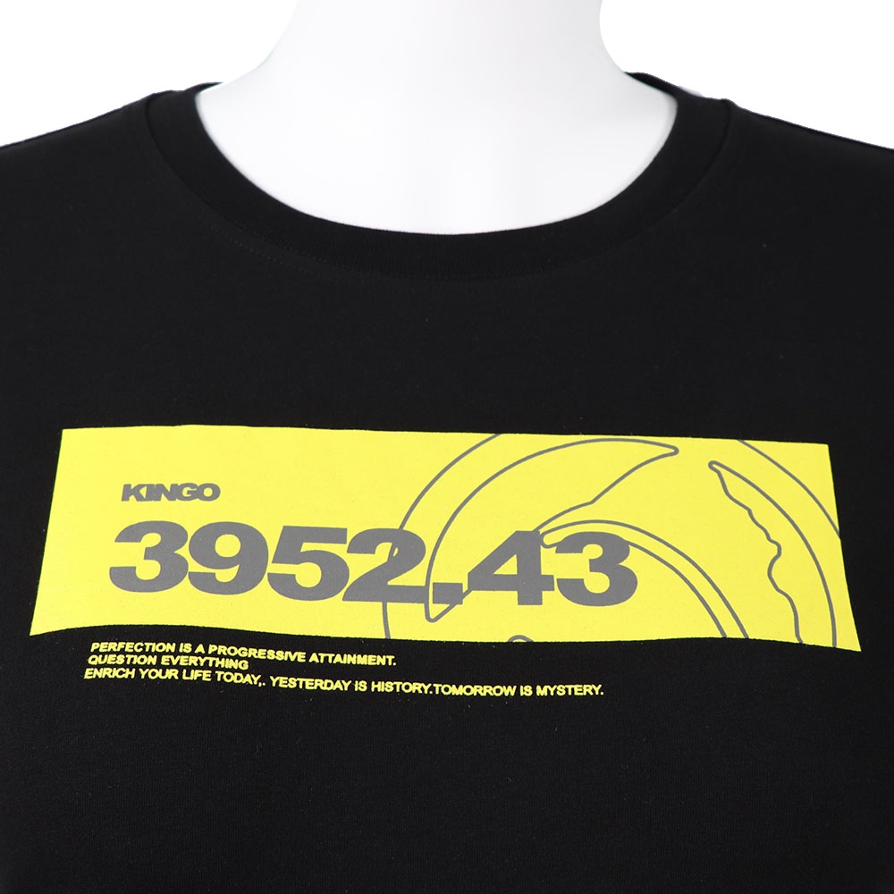 KINGO-大尺碼-女款 圓領T恤-丈青-414140, , large