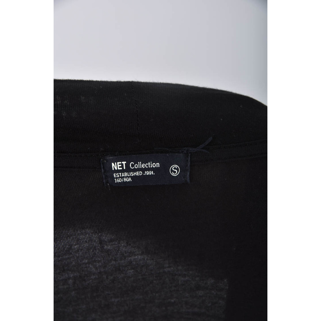 (S) net長版黑色罩衫二手衣, , large