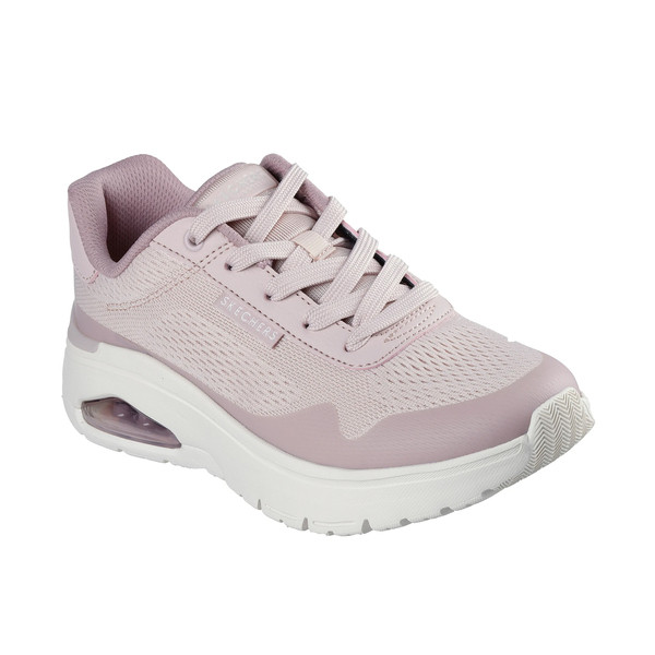 Kixpress-Skechers Uno Flex 女 運動休閒鞋 增高 舒適 穿搭 粉紅 白 [177794MVE], , large