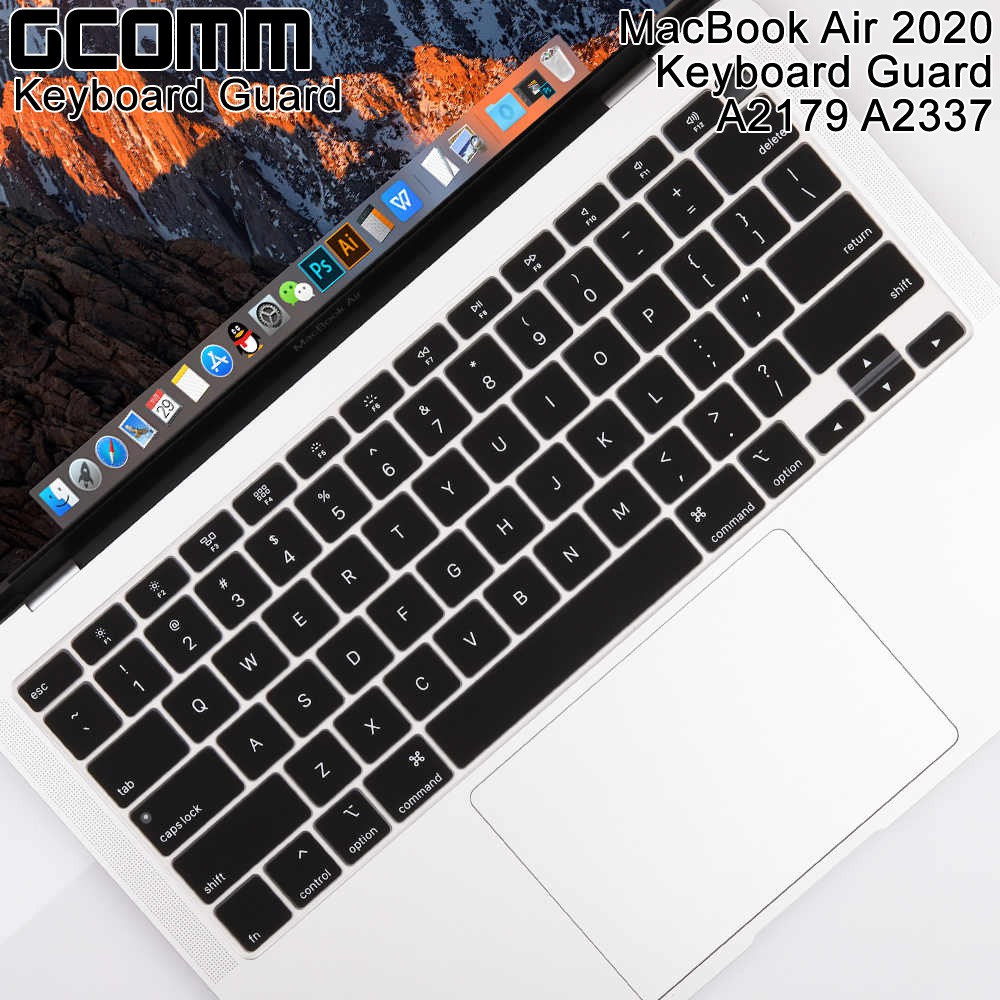 GCOMM Apple 2020 MacBook Air 13吋 A2179 A2337 鍵盤保護膜 透明, , large