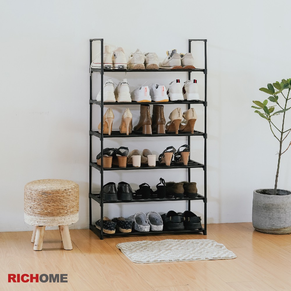 RICHOME簡單生活六層寬鞋架, , large