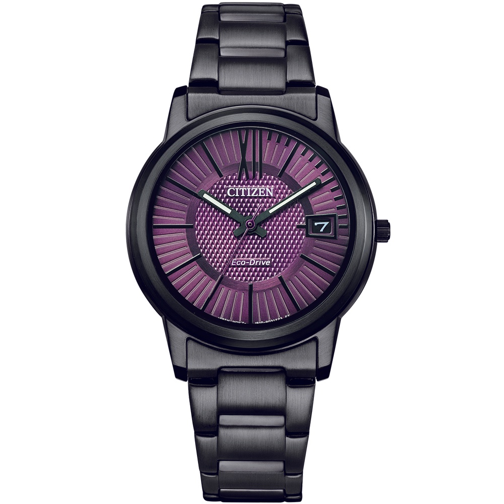 CITIZEN 星辰 光動能簡約大三針女錶-33.3mm FE6017-85X, , large