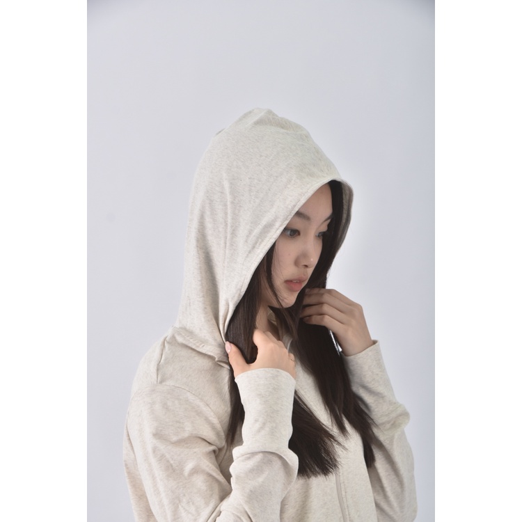 (L) lativ連帽白色外套二手衣, , large