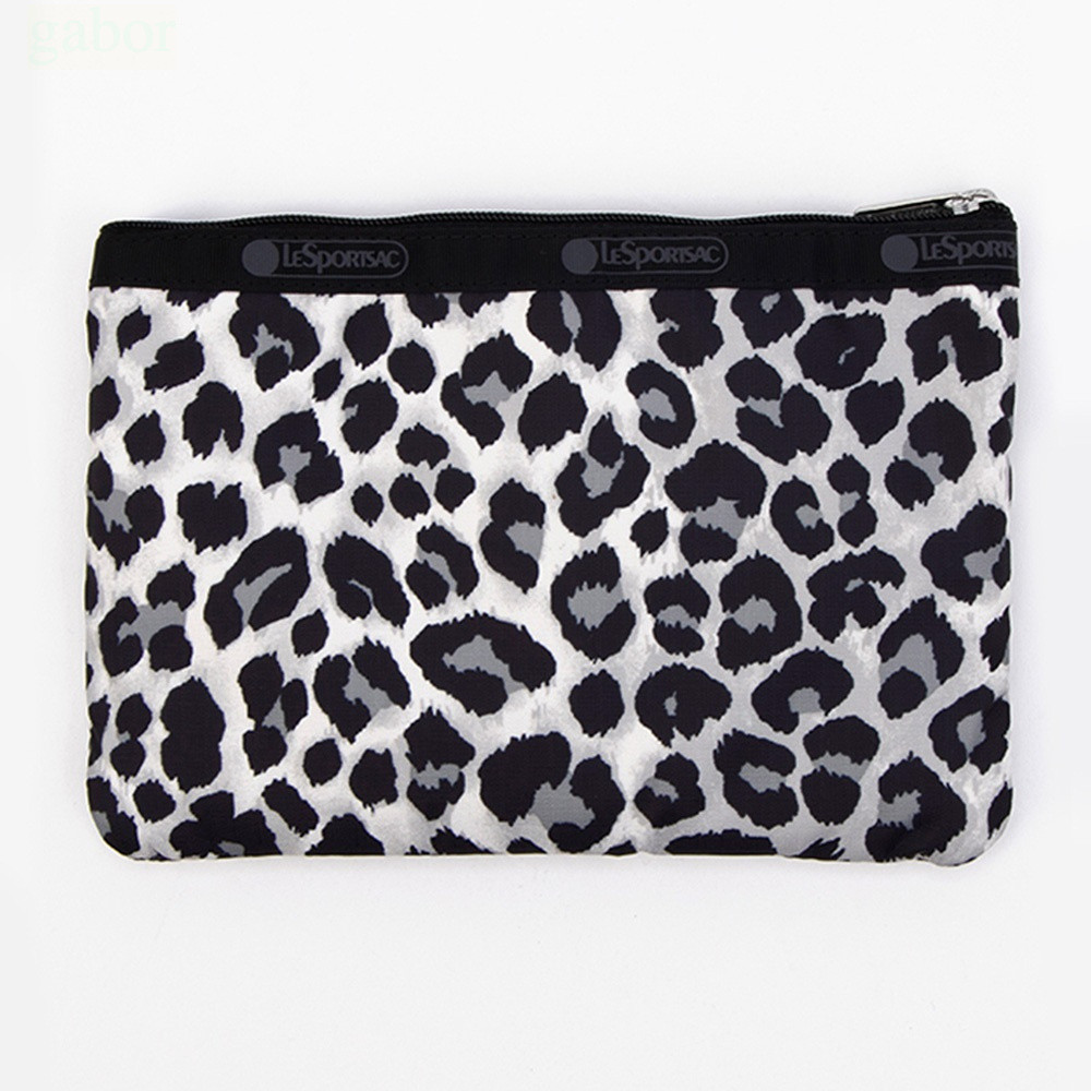 LeSportsac 3-zip Cosmetic 三層拉鍊化妝包 送禮-柔影豹紋, , large