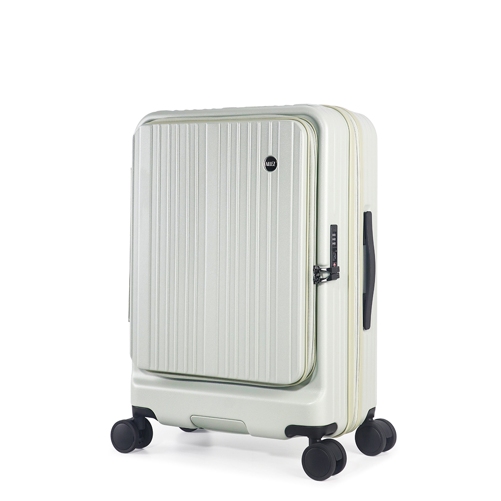 【ALLEZ】Front-Opening Luggage II 25-inch with Brake Wheels Spring buds Green , , large
