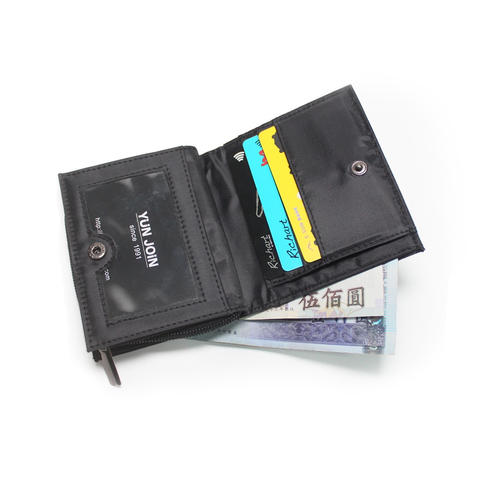 【YUN JOIN 】WOVEN Japanese woven zipper short clip, , large
