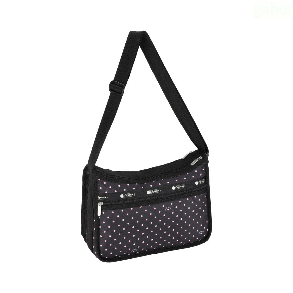 LeSportsac Deluxe Everyday Bag 經典斜背包 送禮-粉色點滴, , large