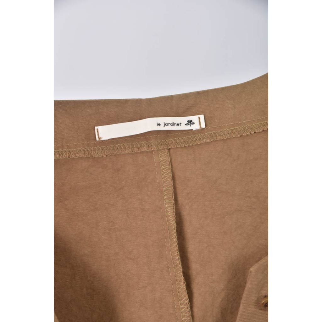 (4XL（含）以上) jardinet高腰直線條棕色連身裝二手衣, , large