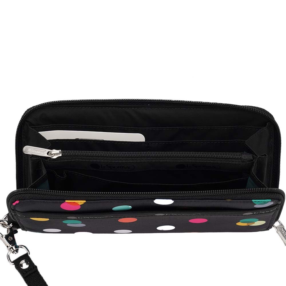|快速出貨|Lesportsac Tech Wallet Wristlet 腕帶手拿包錢包/ 漂浮氣球 黑色, , large