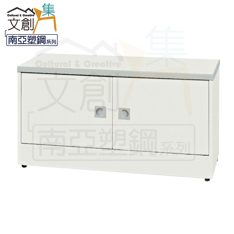 【文創集】雷凱 環保2.8尺南亞塑鋼二門座鞋櫃(客約商品), , large