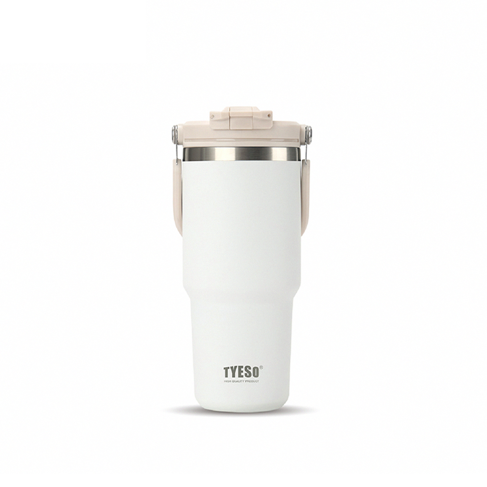 【H&R安室家】TYESO泰碩 304不鏽鋼雙飲保溫杯750ml(H45), , large