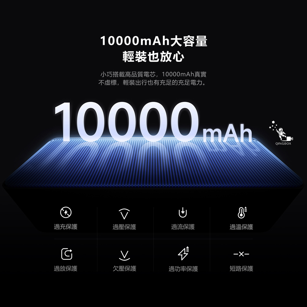 Mcdodo麥多多 LQ MC850 FreeGo系列3合1牆插款USB-C伸縮線數顯行動電源10000mAh 45W 37Wh, , large