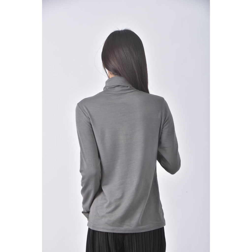 (S) 【又又私服】運動高領綠色長袖上衣二手衣, , large