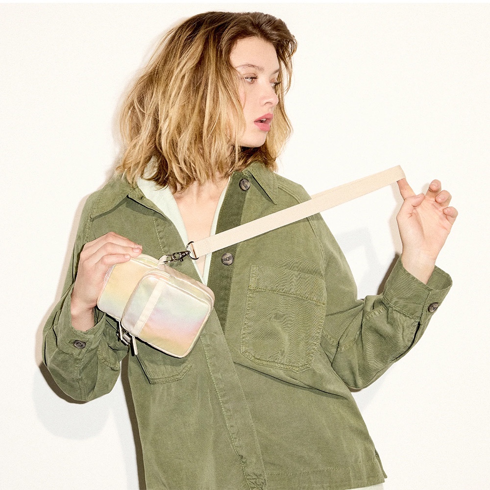 Lesportsac 珍珠奶油色迷你手機包 斜背包 隨身包 小包 送禮 禮物(漸層光影), , large