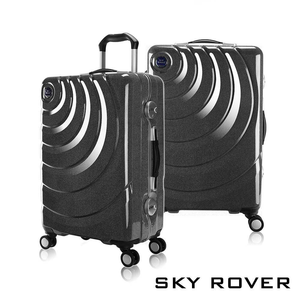 【PANTHEON PLAZA】展示品限量出清 SKY ROVER 24吋 魔幻星辰 鋁框硬殼行李箱 SRI-1547J 玫瑰金, , large