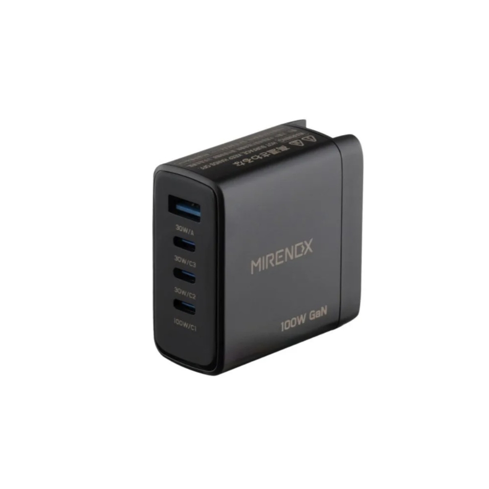 【MIRENEX】emirai Gallium Nitride (GaN) Multi-Port Power Supply | Made in Taiwan [PD100W] | Black/White, , large