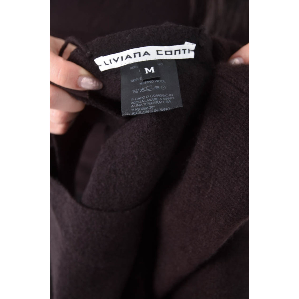 (S) liviana conti三件套棕色長袖上衣二手衣, , large