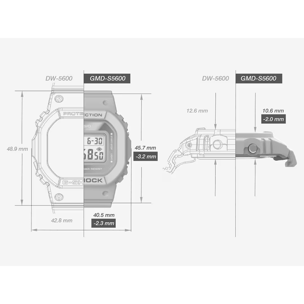 CASIO 卡西歐 G-SHOCK 自然系列 櫻花粉 布質錶帶方型女錶 GMD-S5600CT-4, , large