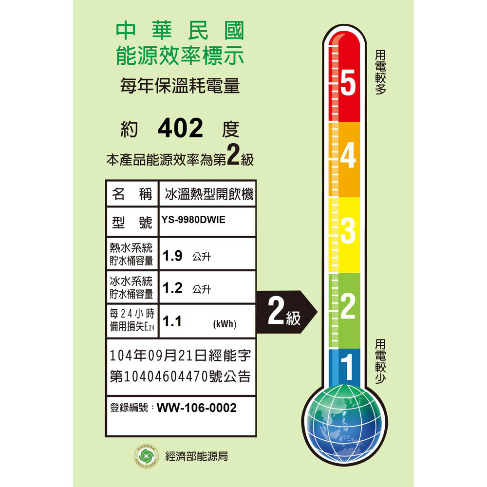 YUANSHAN Microcomputer Steam Hot & Cold Water Dispenser YS-9980DWIE, , large